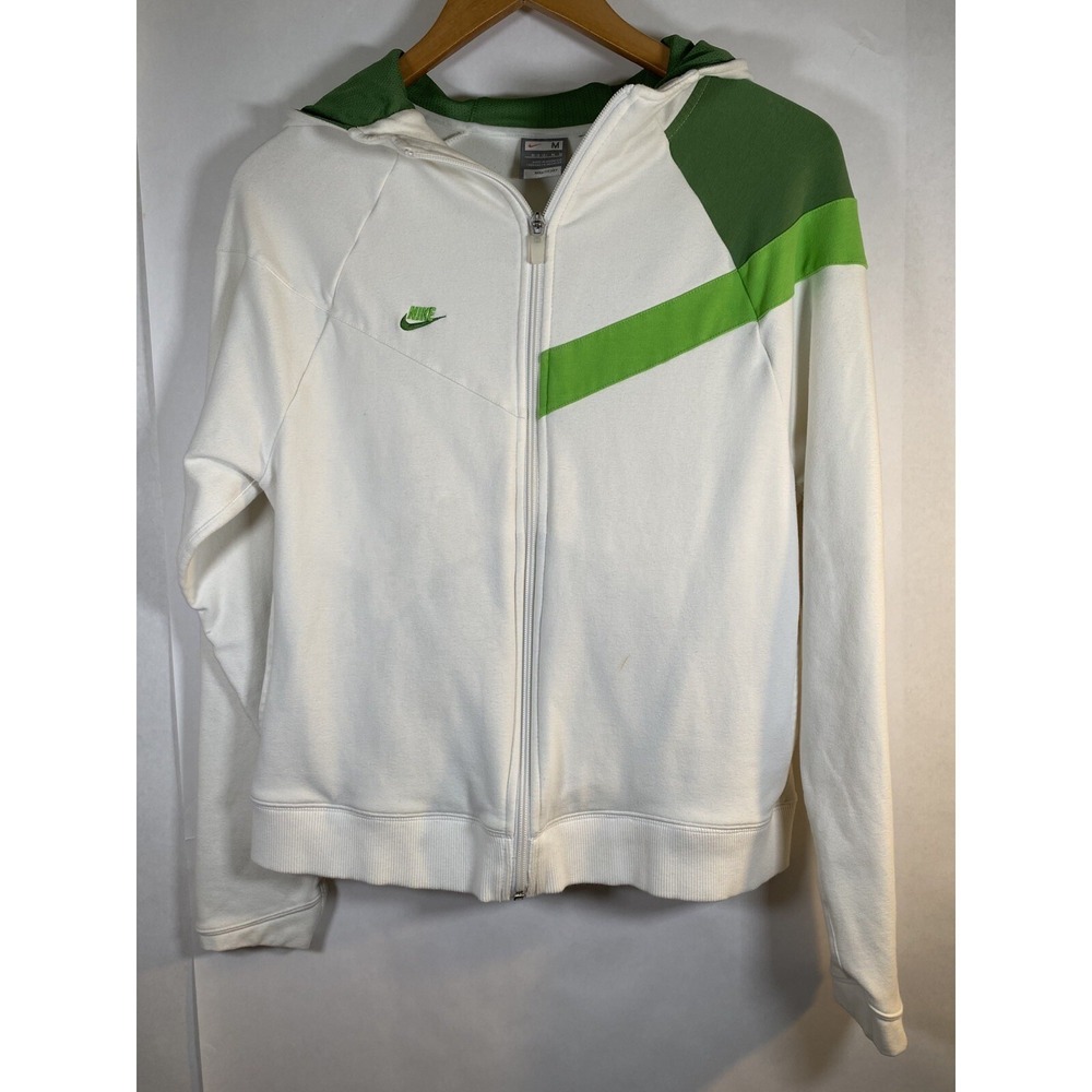 Vintage Y2K 2000s‎ Nike Hoodie Women's Full Zip Medium With Pockets
